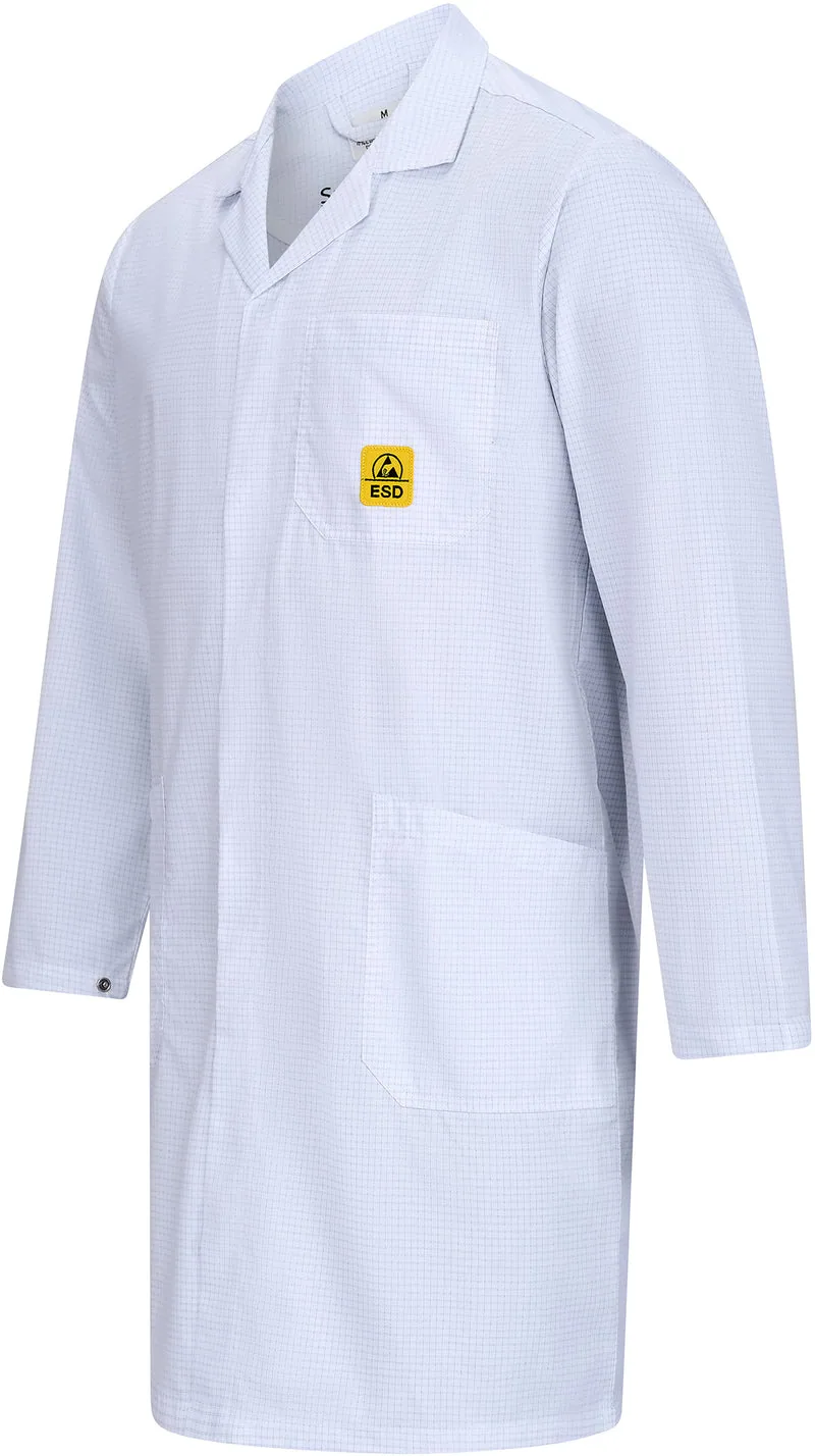 Bata ESD “pro Line” 146 g/m² | blanco, imagen 3