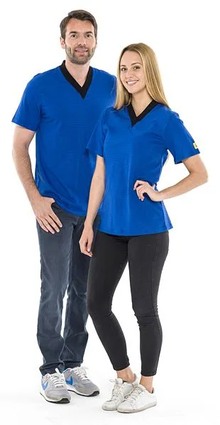 ESD tişört 150 g/m² | saks mavisi, görsel 5
