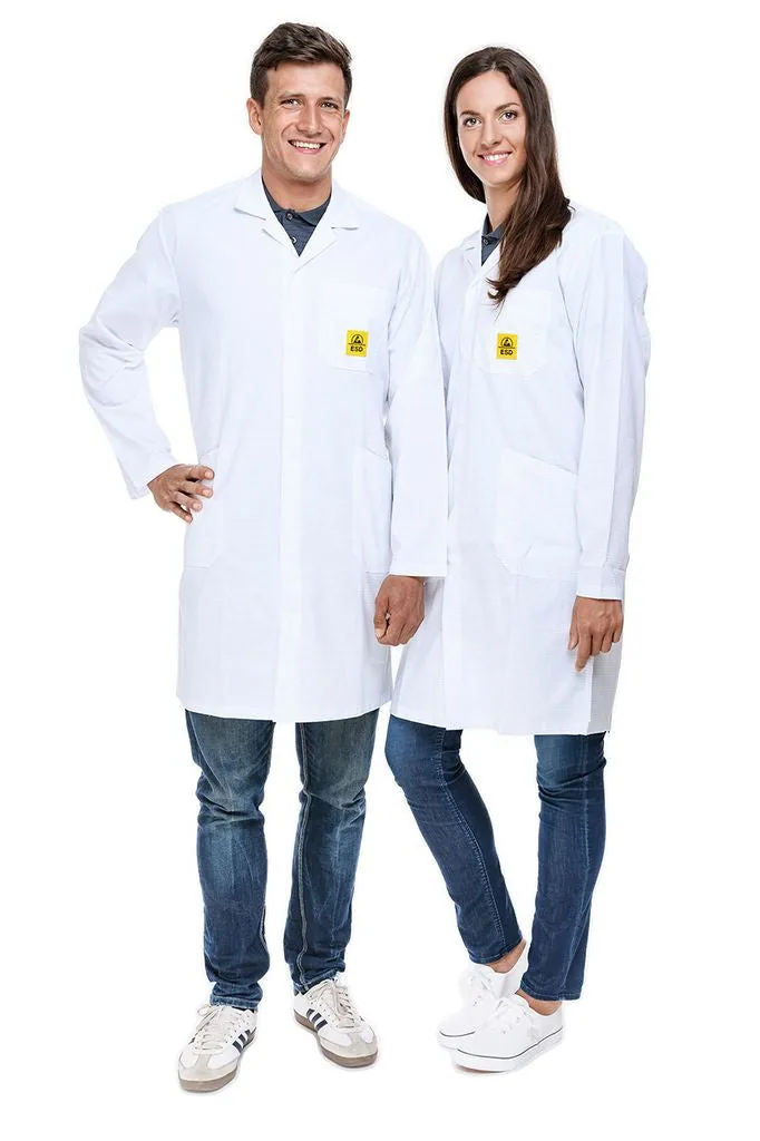 Bata ESD “pro Line” 146 g/m² | blanco, imagen 5